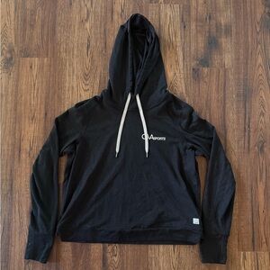 Vuori Hoodie Womens Medium Black Halo Essential Hoodie Running Yoga Gym Pilates